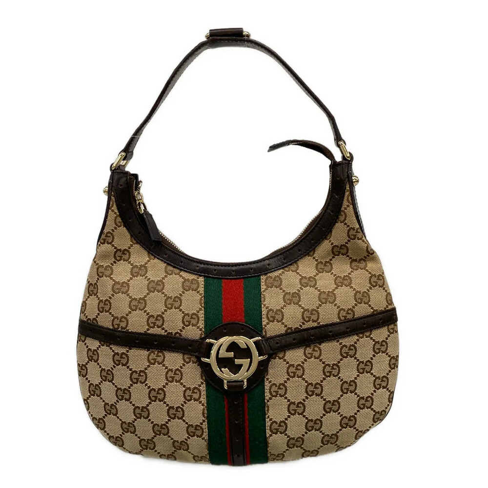 Gucci Interlocking G Beige Dark Brown #330781G86B